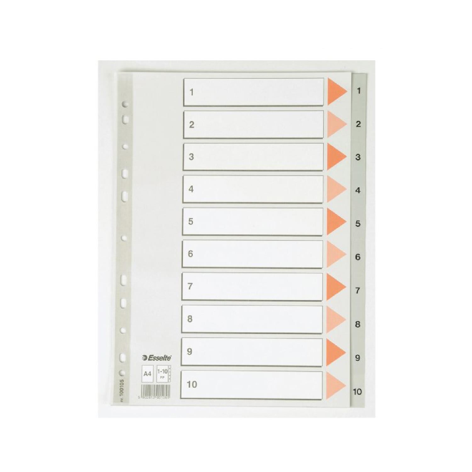 A4 1-10 Rakamlı Seperator Esselte