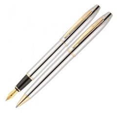 Scrikss 35 Dolma Tükenmez Kalem Seti Gold Krom