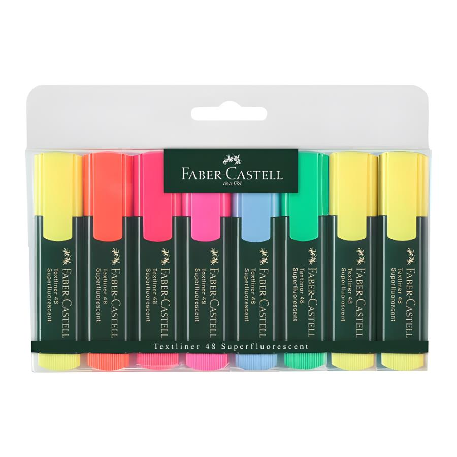 Faber-Castell 1548 Fosforlu Kalem 6+2li