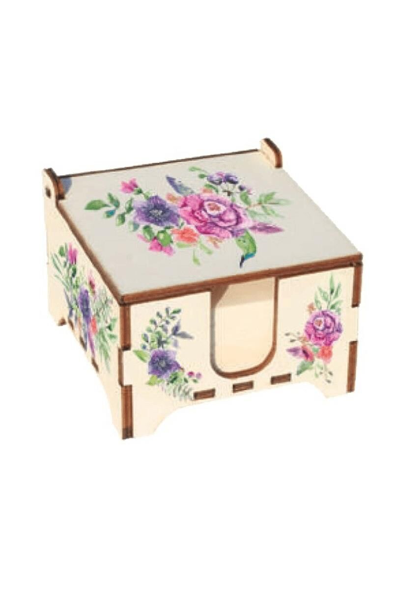 Keskin Ahşap Küp Blok-Çiçek 349910