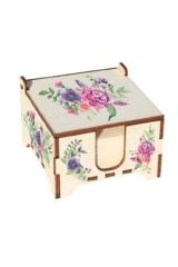 Keskin Ahşap Küp Blok-Çiçek 349910