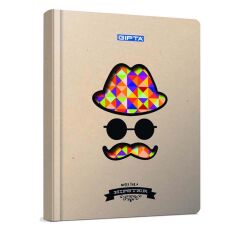 Hıpster 17X24 120Yp. Sert Kp. Defter Gıpta