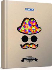 Hıpster 17X24 120Yp. Sert Kp. Defter Gıpta