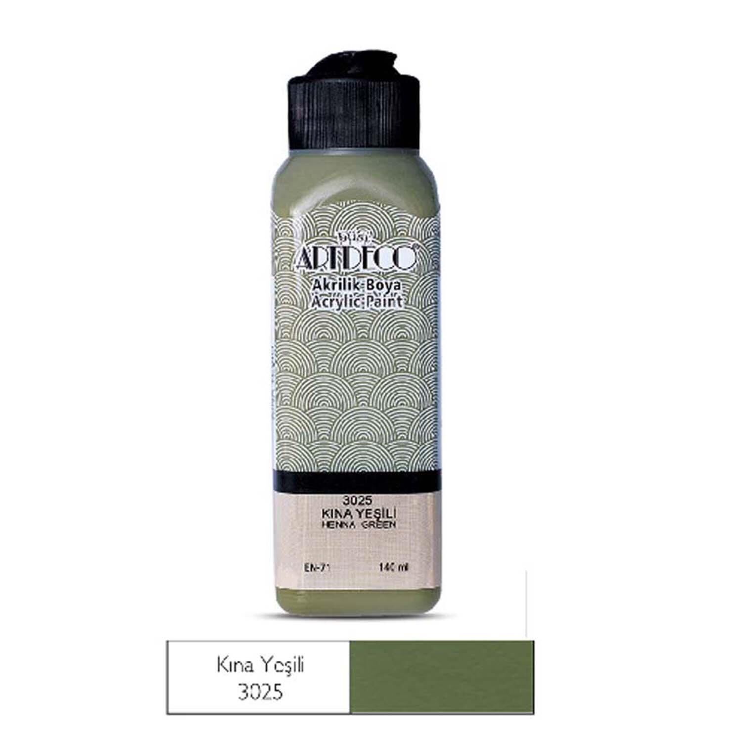 Akrilik  Boya 3025 140 Ml Kına Yesılı Artdeco