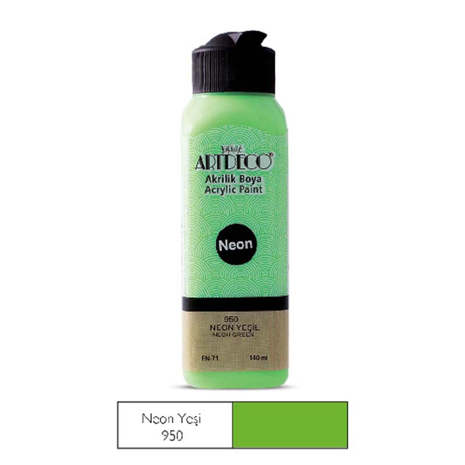 Akrılık Boya 140 Ml Neon Yesıl Artdeco