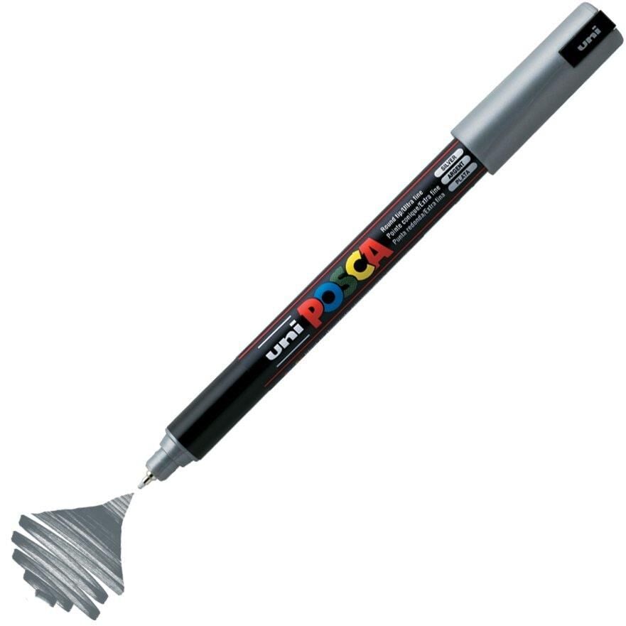 Unı Posca Pc-1Mr 0.7 Gumus Su Bazlı Poster Markoru