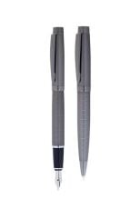 Scrikss 38 Dolma Tükenmez Kalem Seti Karbon Gri