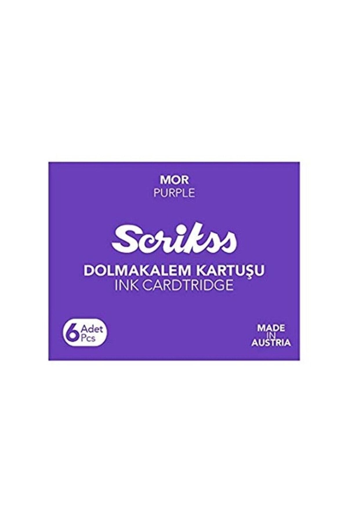 Scrikss Mor Dolma Kalem Kartuşu 6lı Set