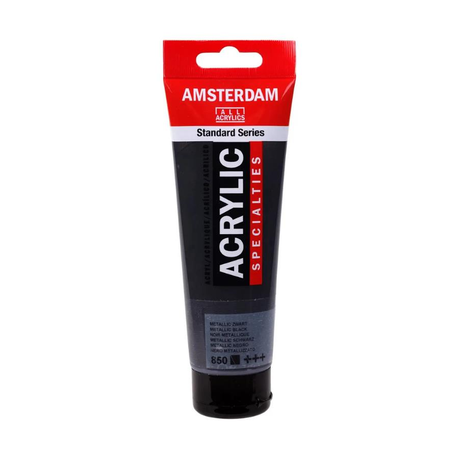 Amsterdam Akrilik 120Ml. Metallic Black