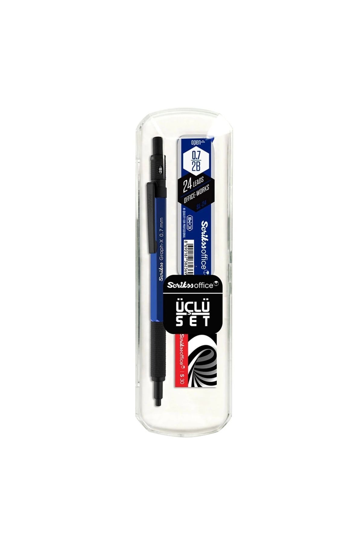 Scrıkss Graph-X 3'Lü Versatil Set 0,7mm Mavi