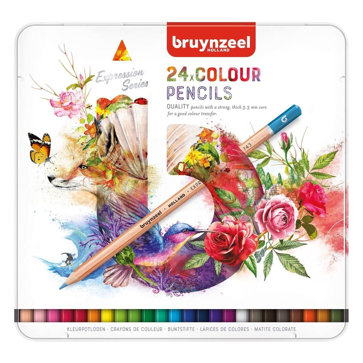 Bruynzeel Expression Colour 24'lü Kuru Kalem Boya Seti 60312024