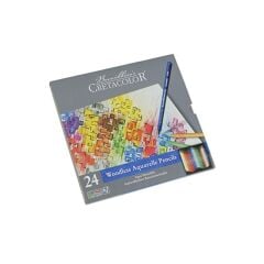 Cretacolor Aqua Monolit Sulandırılabilir Kalem Metal Kutu 24 Renk 250 24