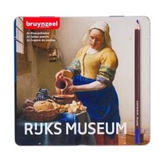 Bruynzeel Rijks Museum Kuru Boya Kalem Seti 24 Renk Milk Maid Metal Kutu