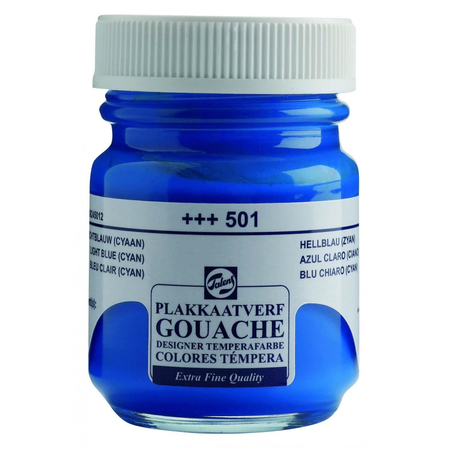 501 Lıght Blue Cyan Guaj Boya Talens 50Ml