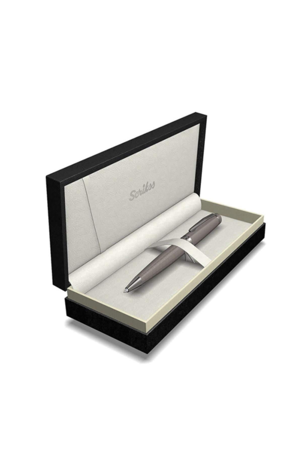 Scrikss 38 Tükenmez Kalem Karbon Gri