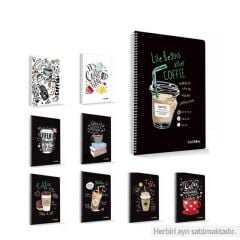 Çınar Coffee PP Kapak A4 72yp Çizgili Defter