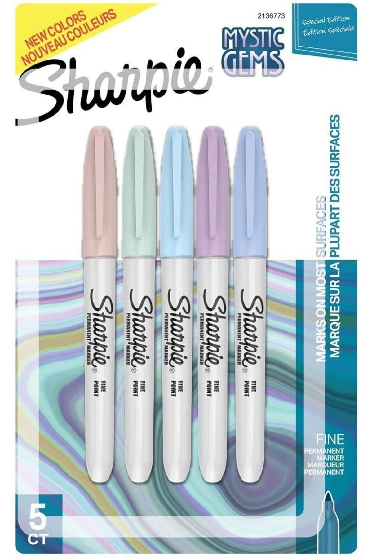 Sharpie 5li Fine Permanent Markör Mystic Gem