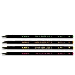 Adel Blackline Motto Kurşun Kalem 2B 4'Lü