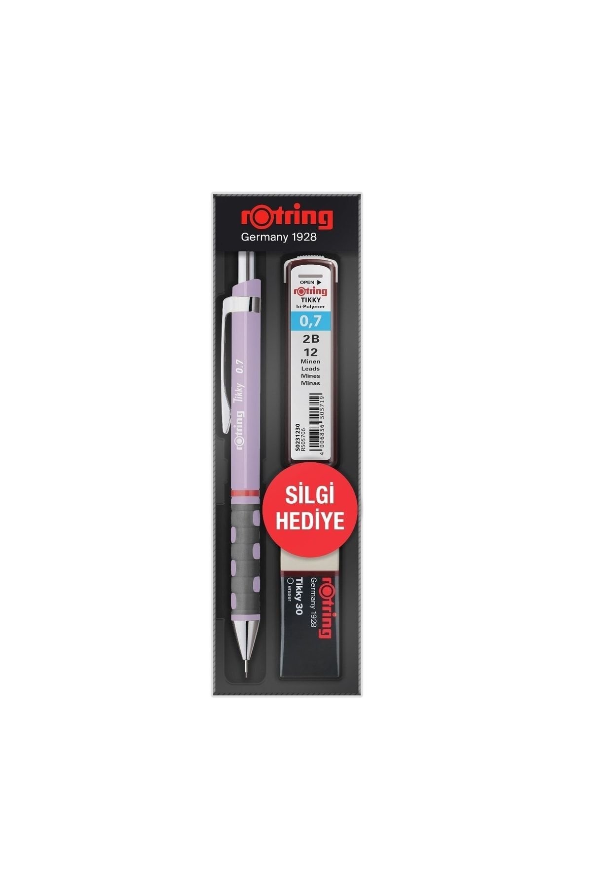 Rotring Okul Seti Tikky Min Silgi 3lü 0.7mm Lila