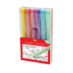 Faber-Castell Fosforlu Kallem 38 Pastel 6 Renk
