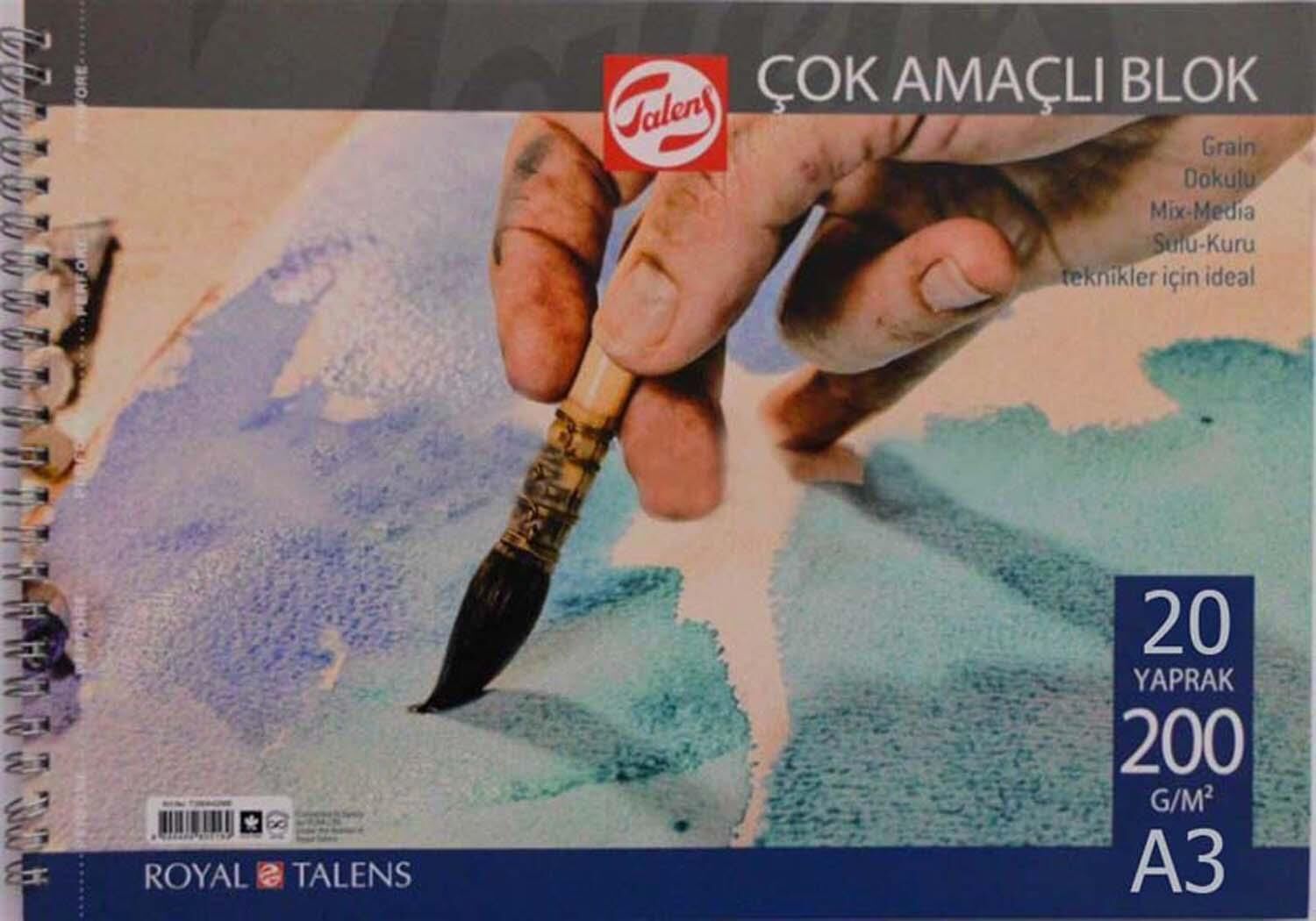 Talens A3 200Gr Cok Amaclı Resım Blogu