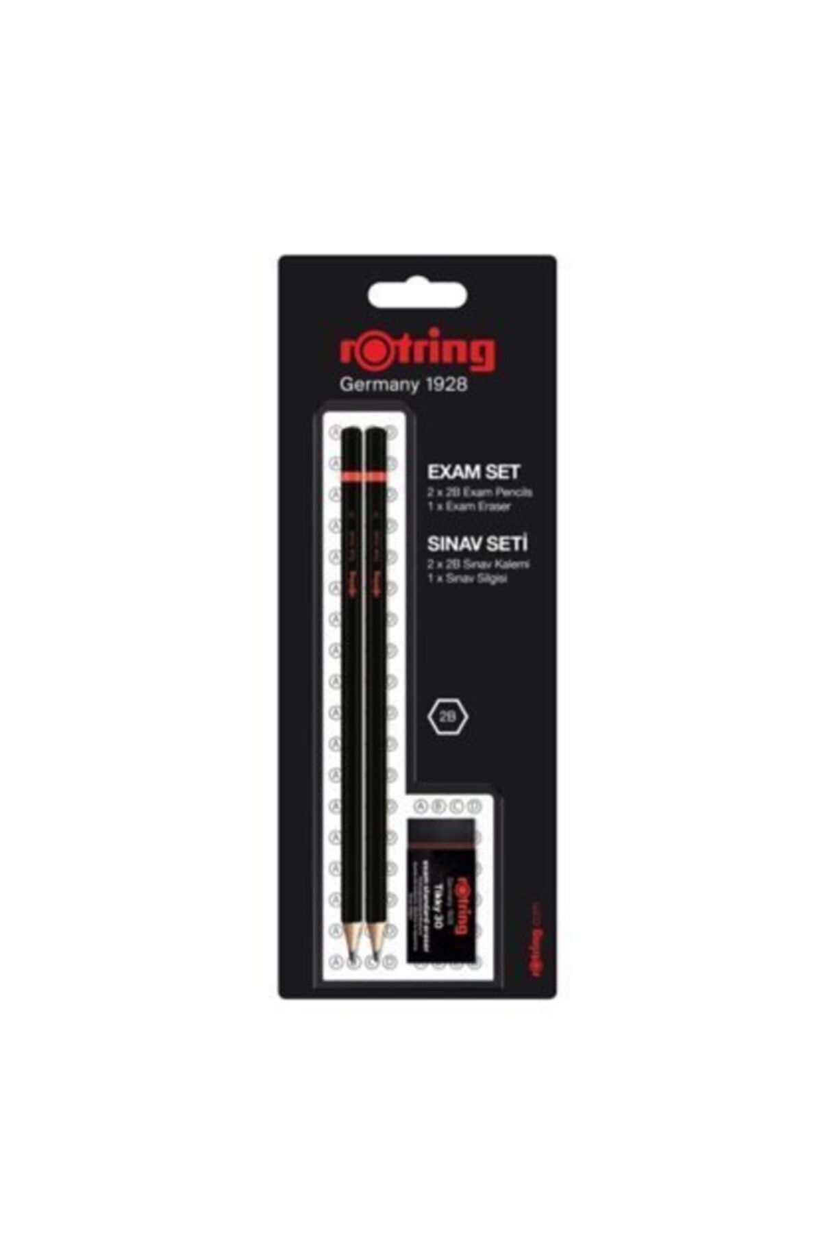 Rotring Sınav Seti Kalem Silgi Kalemtraş 2090068WK