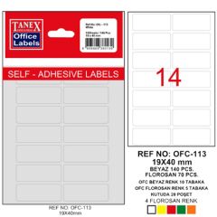 Tanex 19X40 Etıket Kod 113