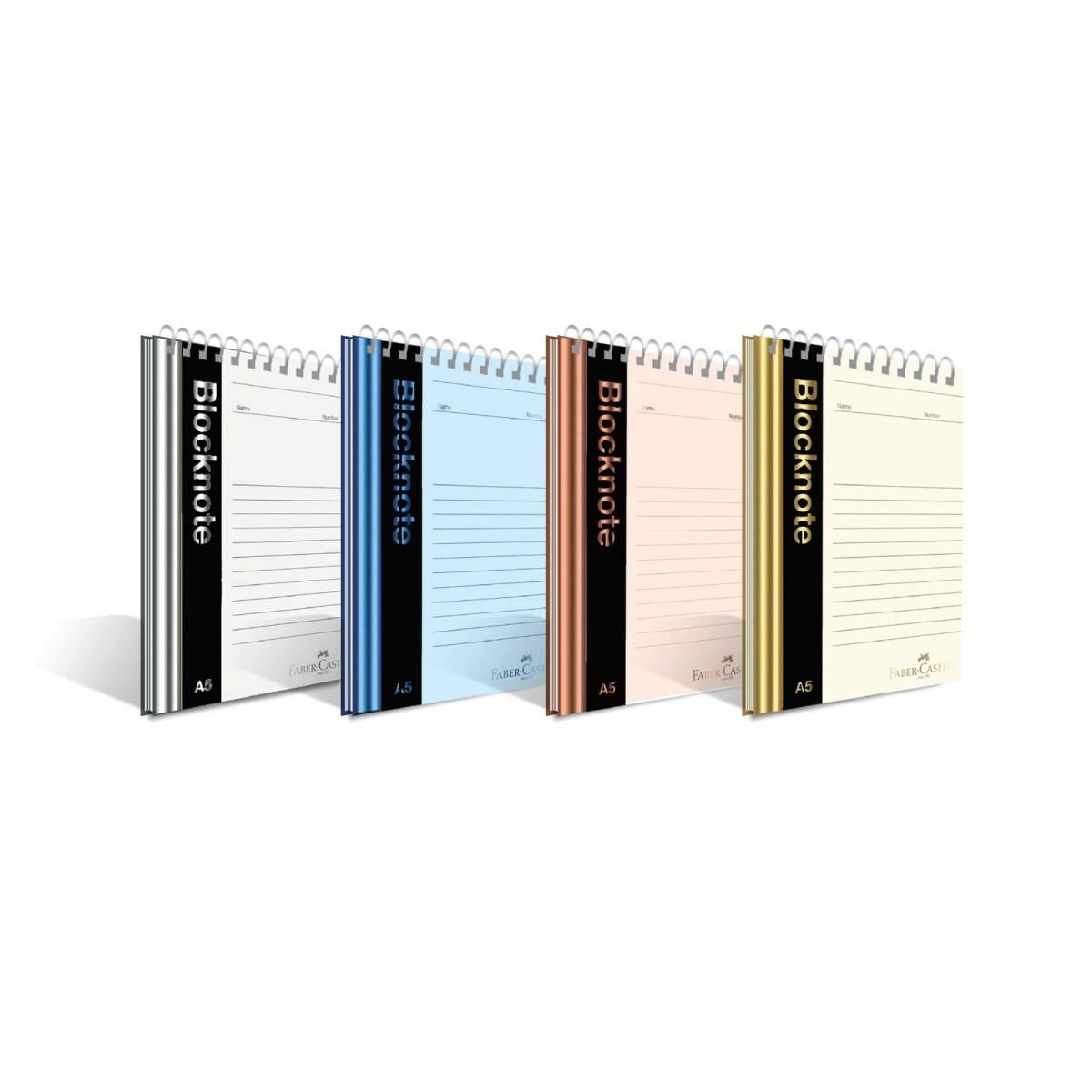 Faber Castel Bloknot Metalik Renk A5 70gr 80yp Karton Kapak Kareli Defter