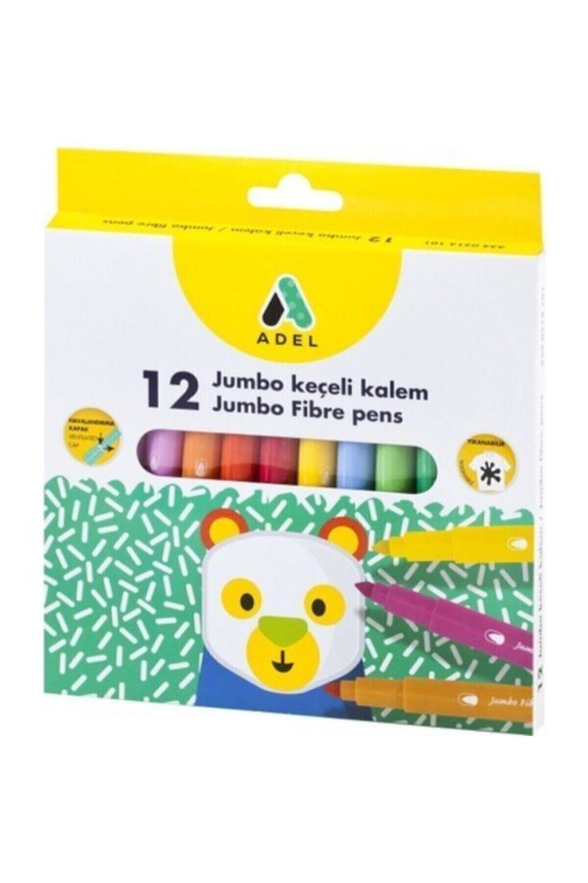 Adel Jumbo Keçeli Kalem 12li