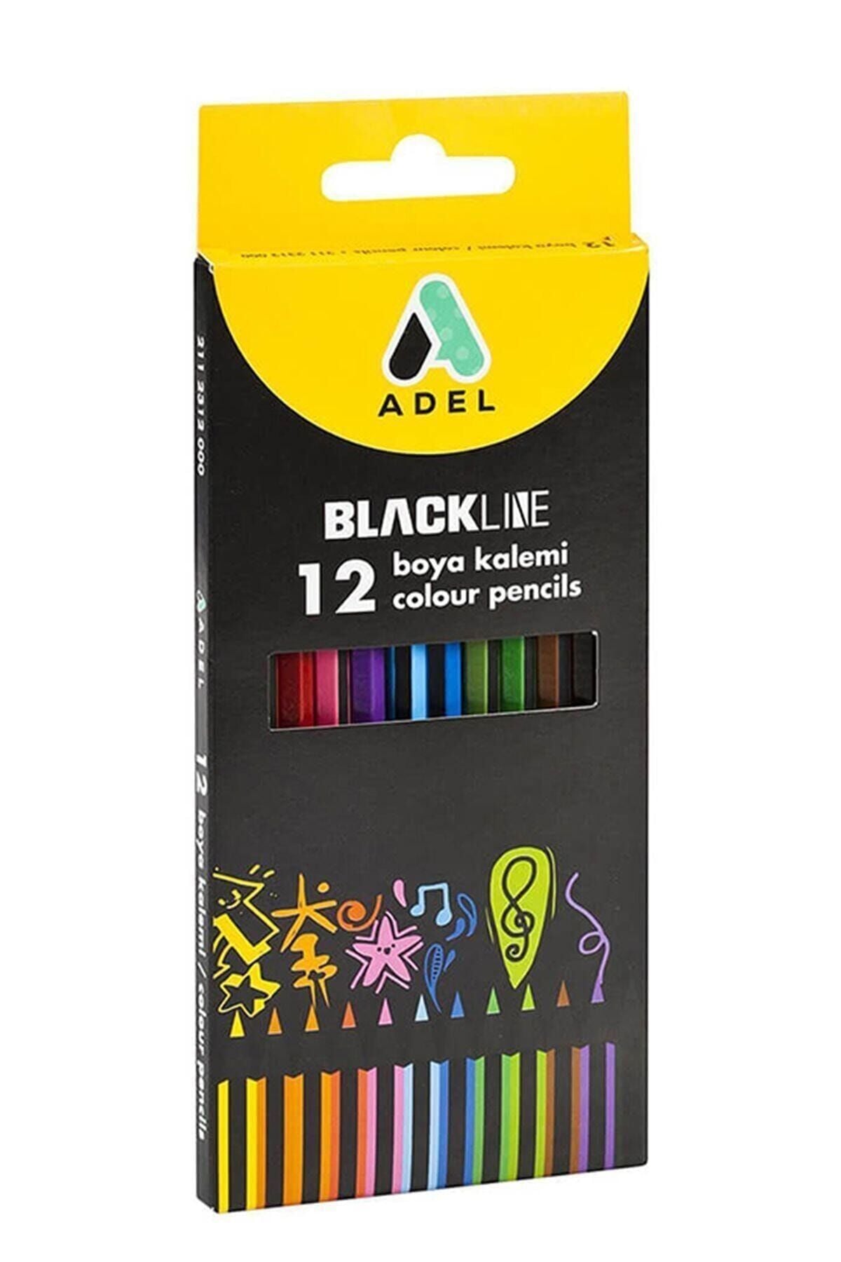 Adel Blackline Boya Kalemi 12 Renk