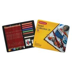 Derwent 24 Lü Pastel Collec.Teneke