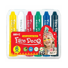 Amos Face Deco 6 Renk Yüz Boyası