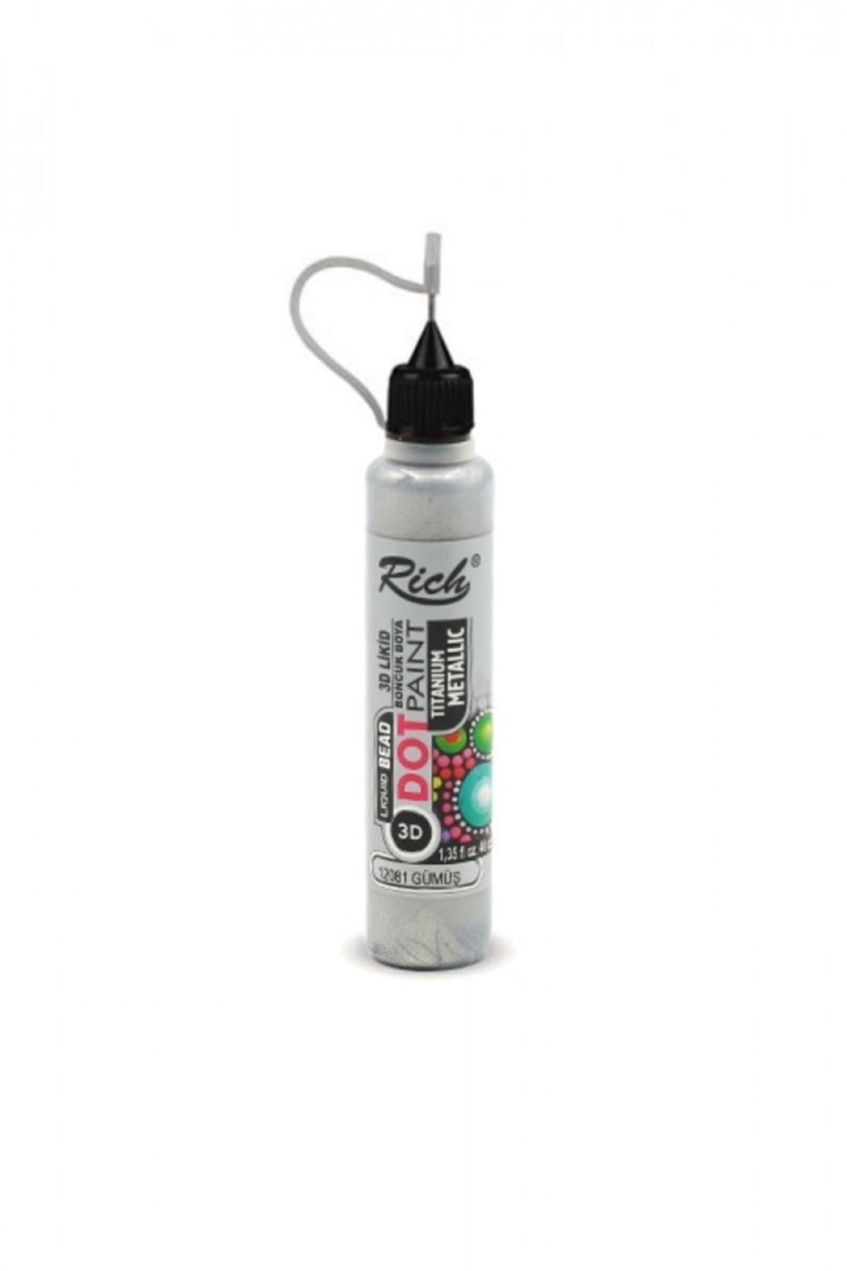 Rich Dot Paint Metalik Gümüş 40cc 12081