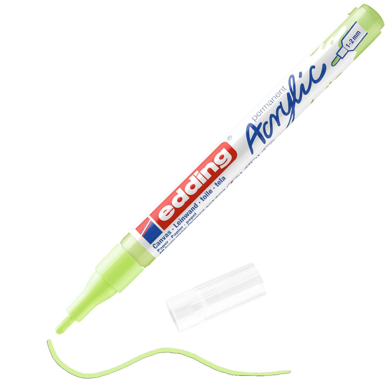Edding 5300 İnce Uçlu Akrilik Markör Pastel Yeşil
