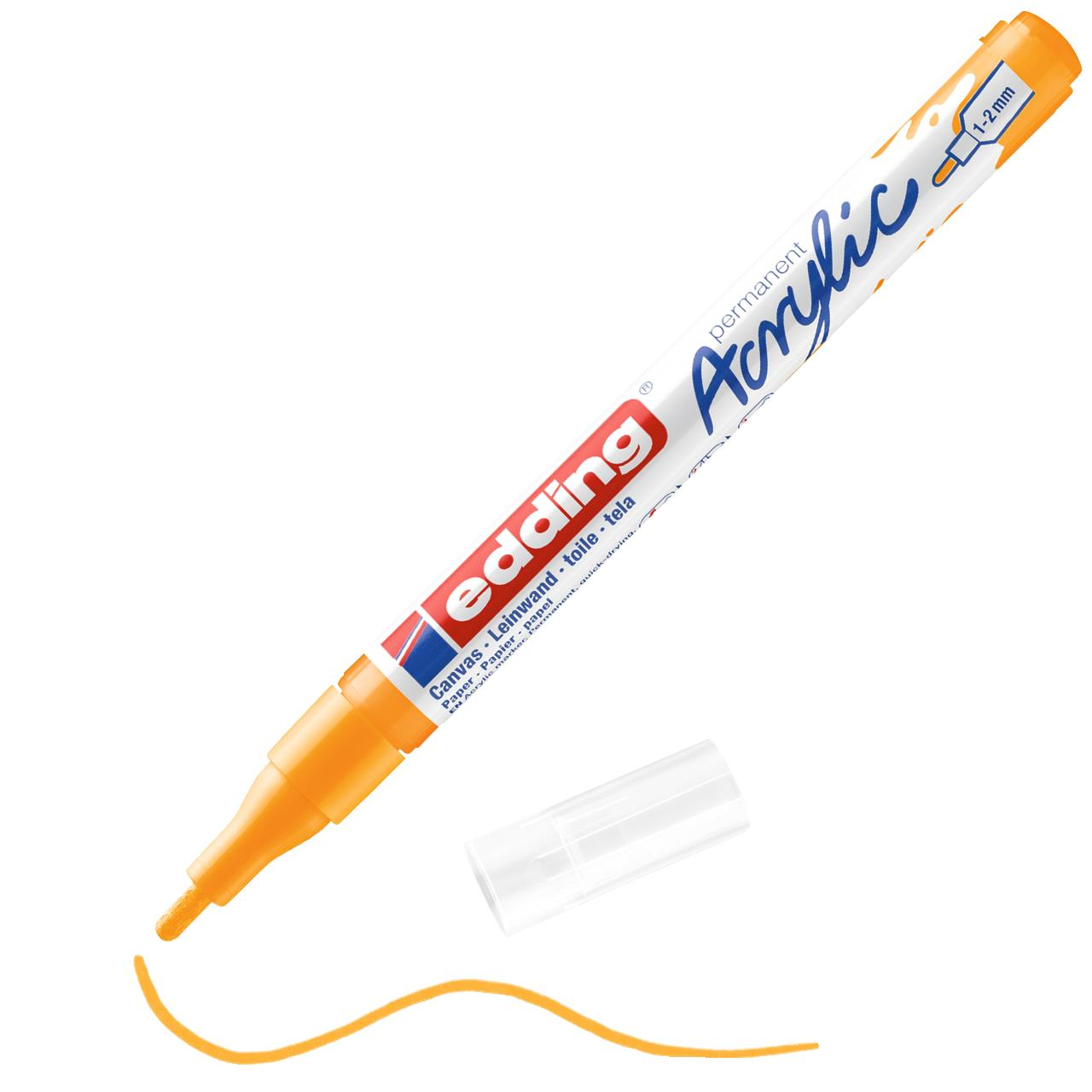 Edding 5300 İnce Uçlu Akrilik Markör Güneş Sarısı