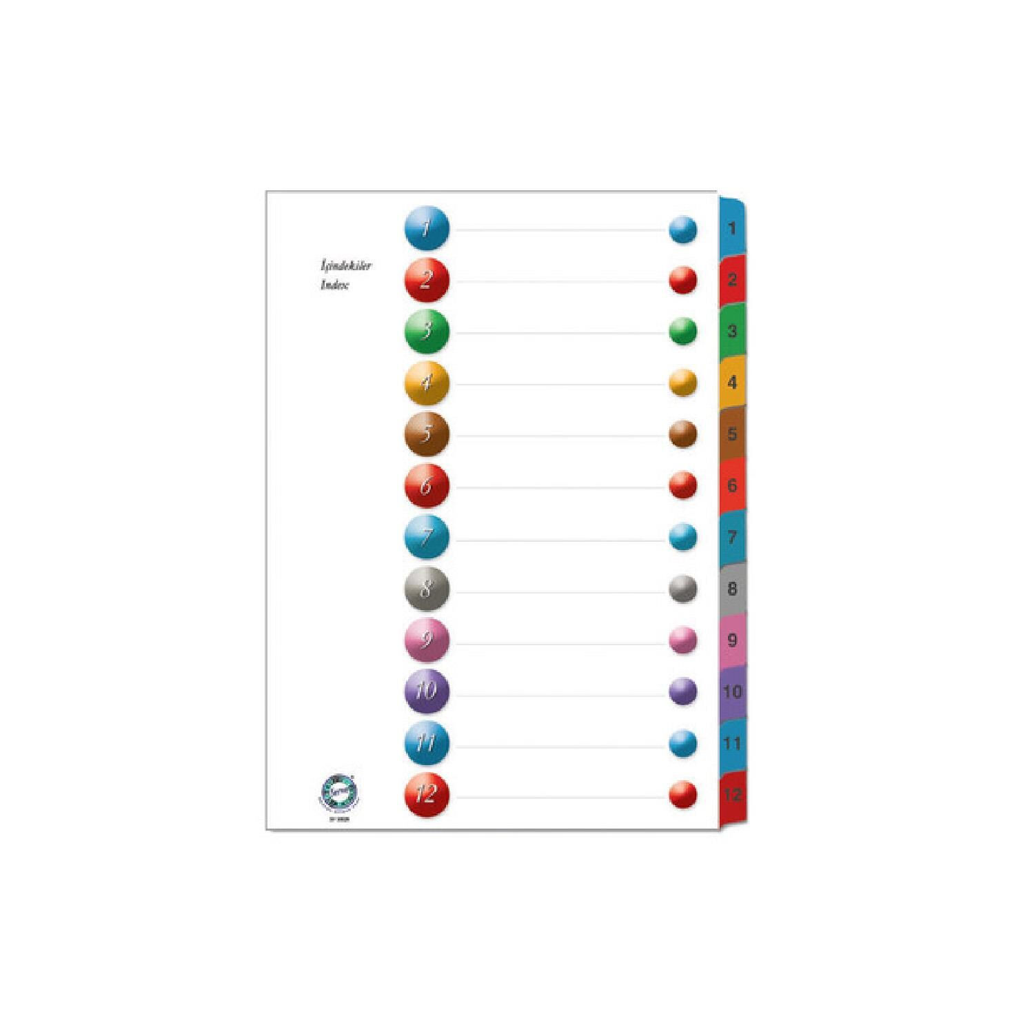 Serve 1-12 Rak.Yazıcı Dostu Seperatör Sv-5012