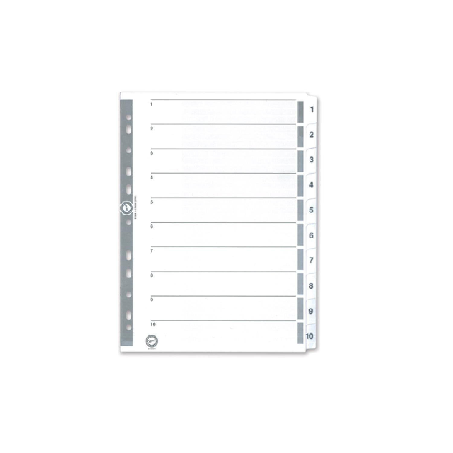 1-10 Rakamlı Separator Serve