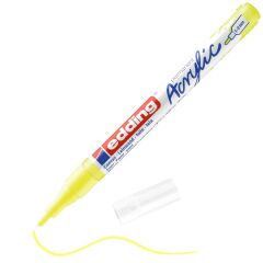 Edding 5300 İnce Uçlu Akrilik Markör Fosforlu Sarı