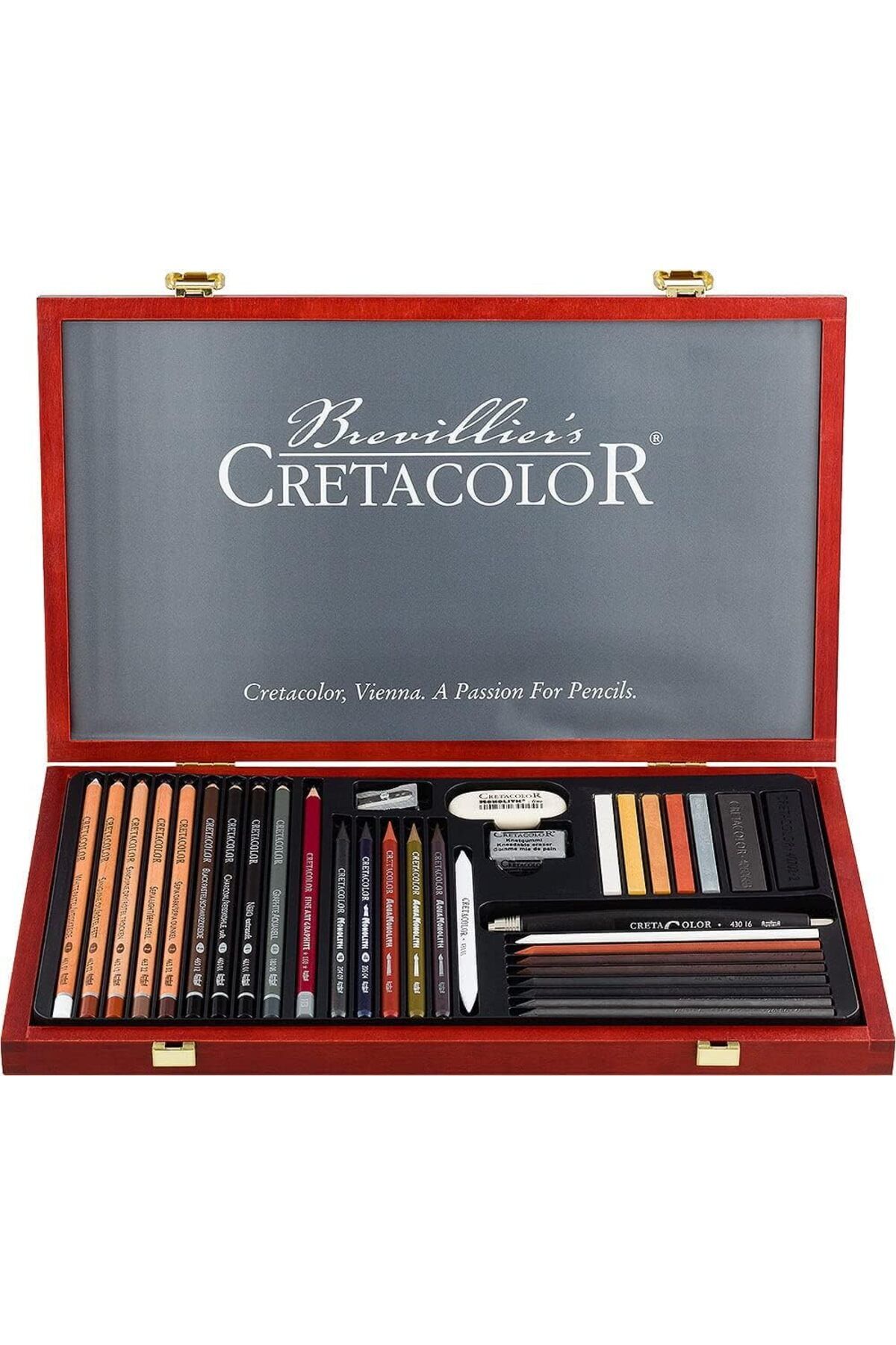 Cretacolor Ultimo Premium Çizim Seti Ahşap Kutu 36 Parça 40067