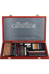Cretacolor Ultimo Premium Çizim Seti Ahşap Kutu 36 Parça 40067