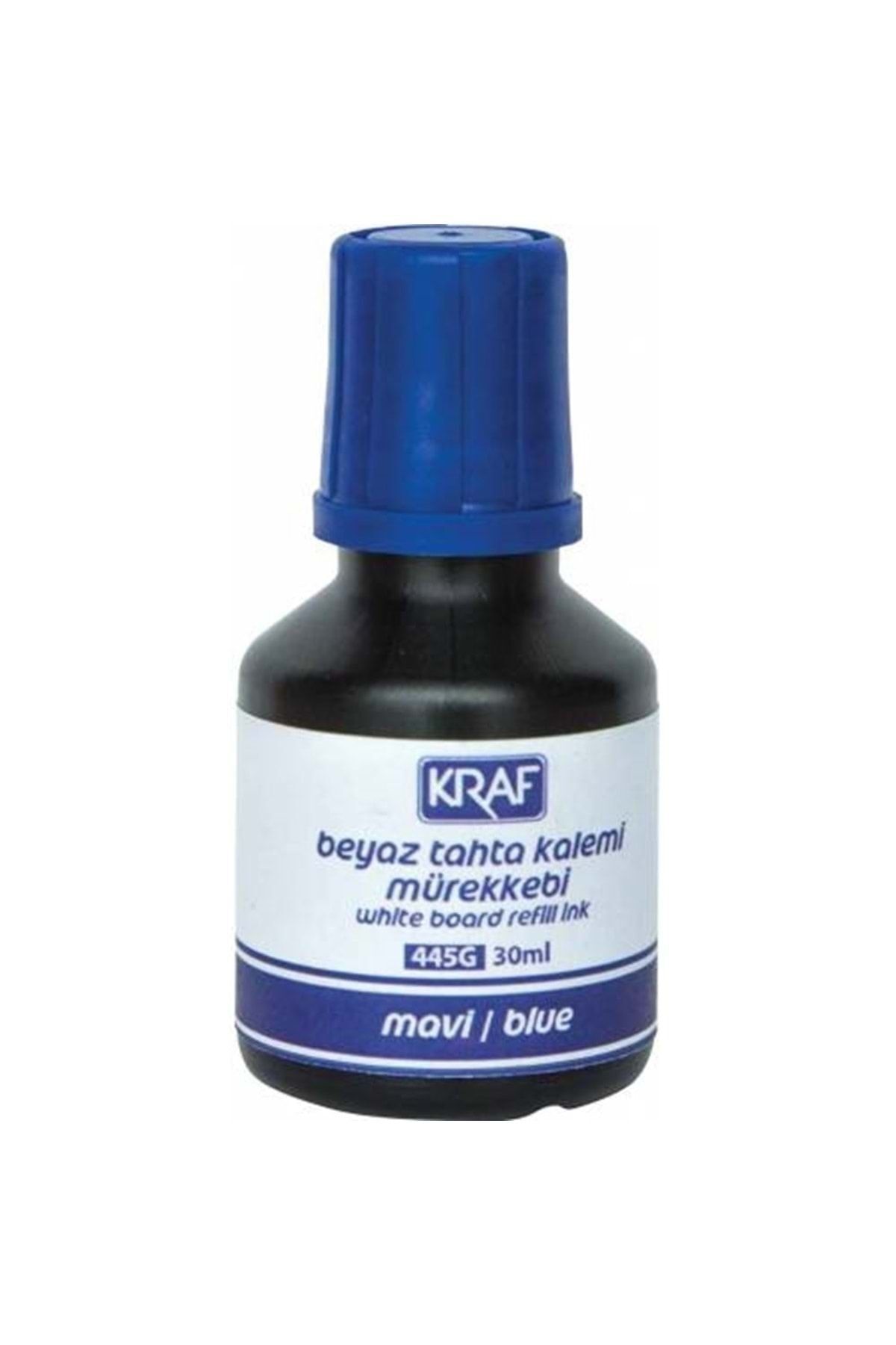 Kraf Beyaz Tahta Kalem Mürekkebi 30Ml Mavi
