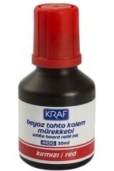 Kraf Beyaz Tahta Kalem Mürekkebi 30Ml Kırmızı