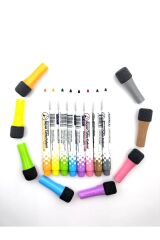 Kraf Beyaz Tahta Kalemi ve Silgi Set Mıknatıslı 8li 777G