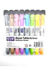 Kraf Beyaz Tahta Kalemi ve Silgi Set Mıknatıslı 8li 777G