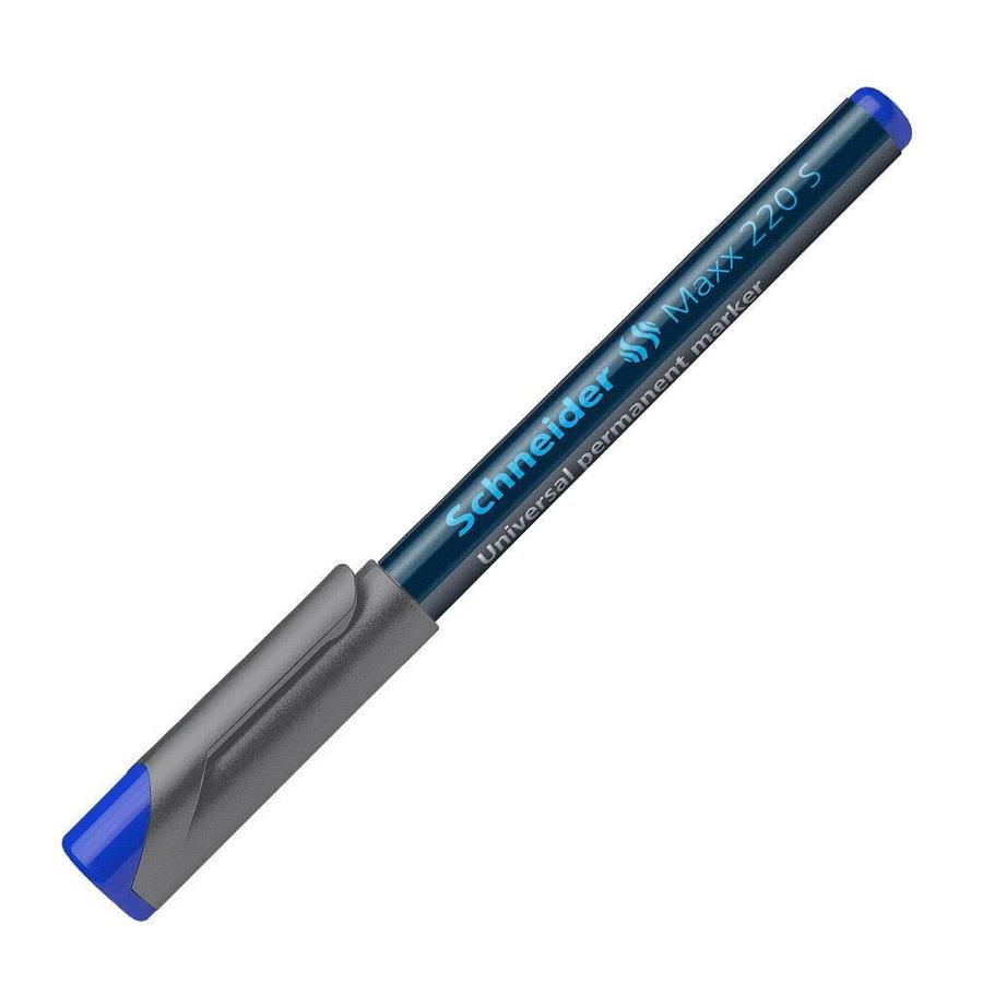 Schneider Asetat Kalemi Permanent 220 S Seri 0.4 MM Mavi