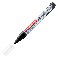 Edding 5100 Orta Uçlu Akrilik Markör Siyah