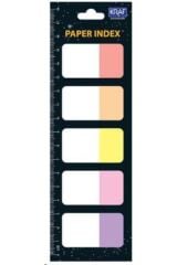 Kraf Index Kağıt 25x42mm 5 Renk 20yp 1555