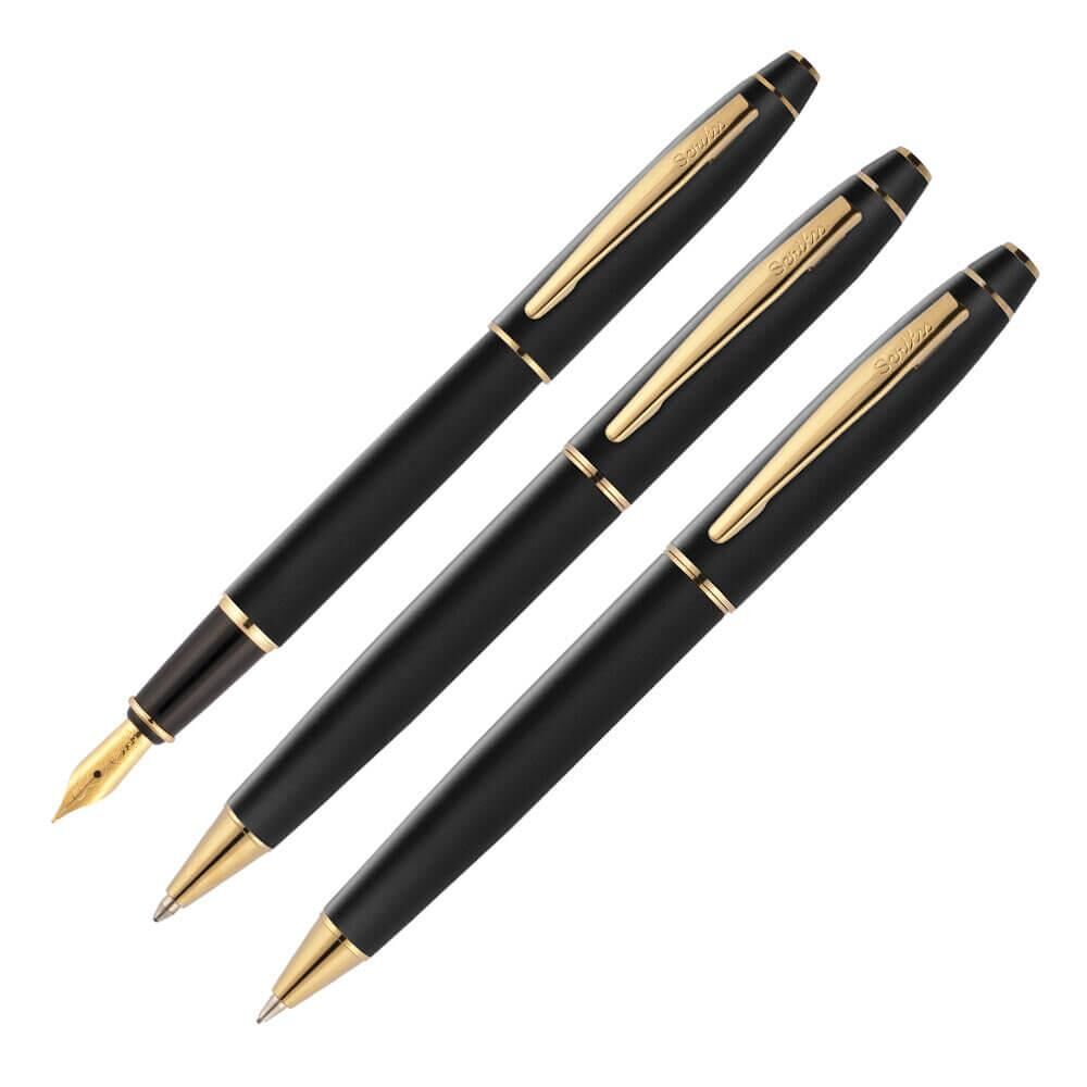 Scrikss 35 Dk Tük Vers Kalem Seti Siyah Altın