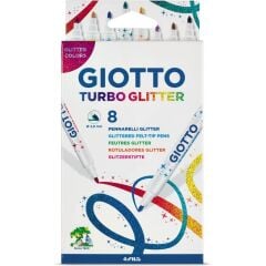 Giotto 8 Li Keçeli Kalem Turbo Glıtter(Metalic)