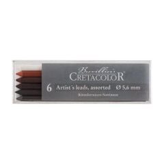 Cretacolor Artists Leads Karışık Set 6lı Kutu 5,6 mm Kalem İçi Yedeği 264 00